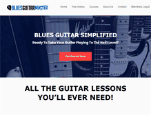 Tablet Screenshot of bluesguitarmaster.com